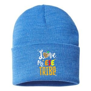 Matching First Last Day ESE Team Teacher Student Tribe Sustainable Knit Beanie