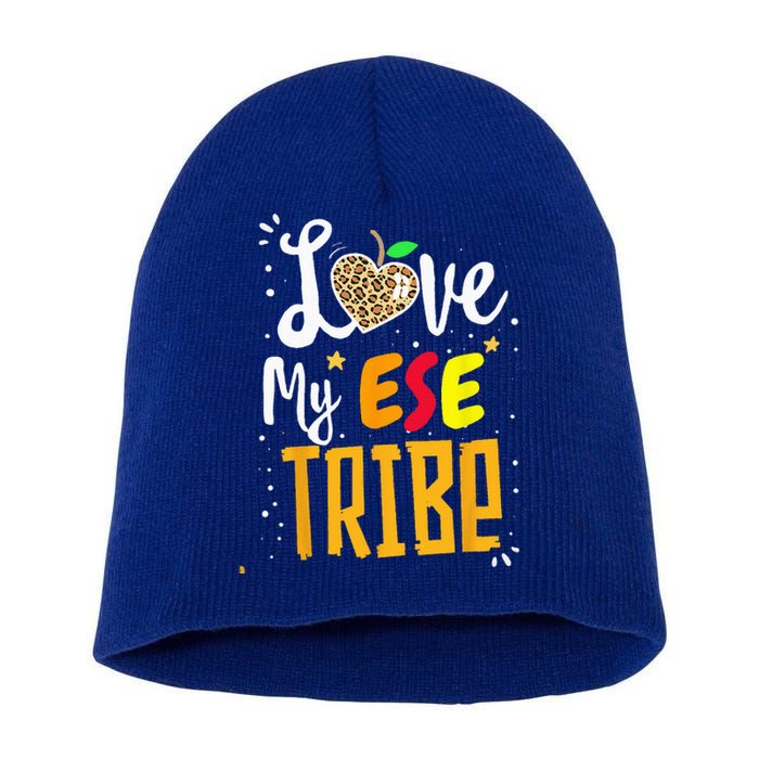 Matching First Last Day ESE Team Teacher Student Tribe Short Acrylic Beanie