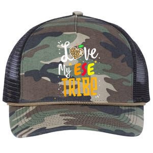 Matching First Last Day ESE Team Teacher Student Tribe Retro Rope Trucker Hat Cap