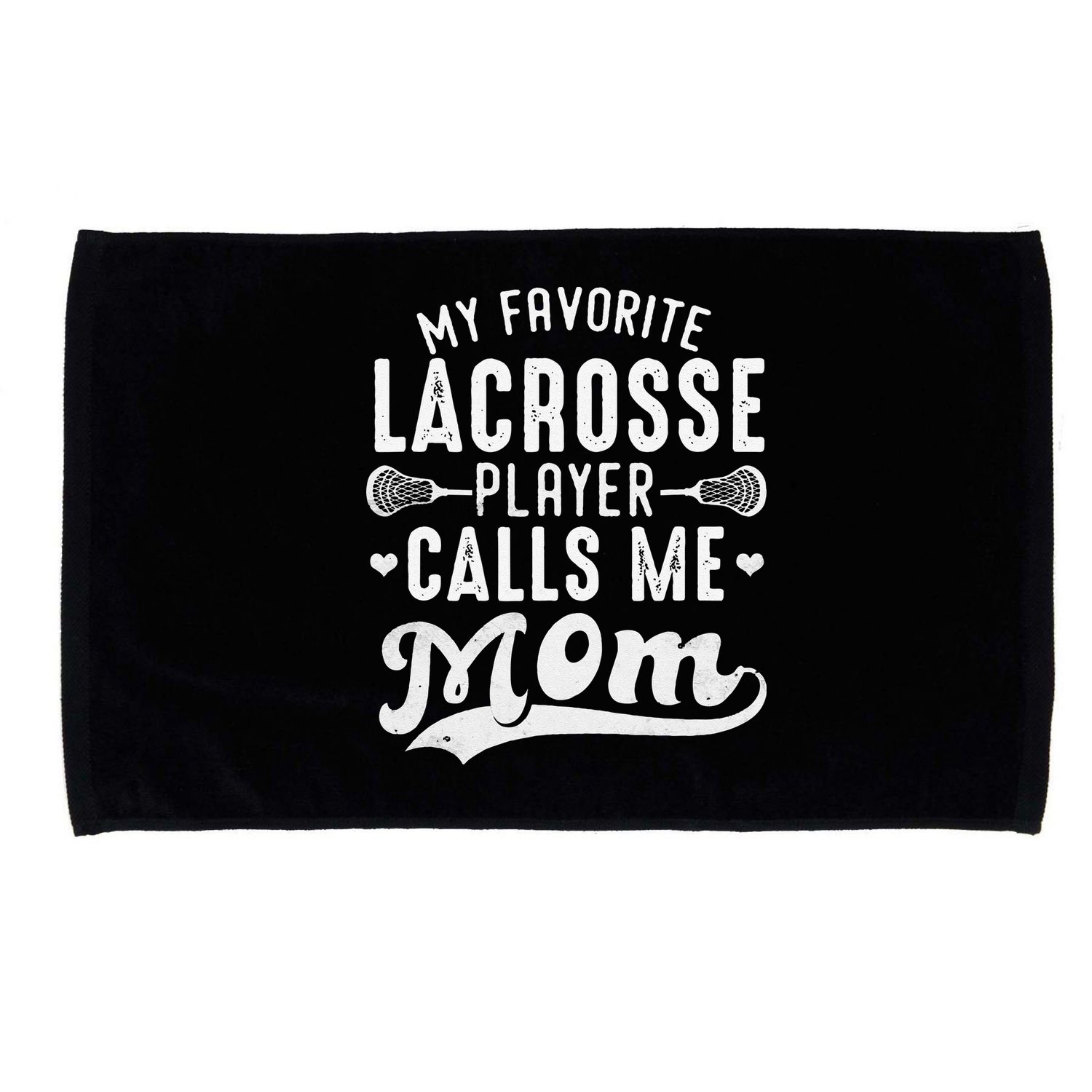 My Favorite Lacrosse Player Calls Me Mom MotherS Day Microfiber Hand Towel