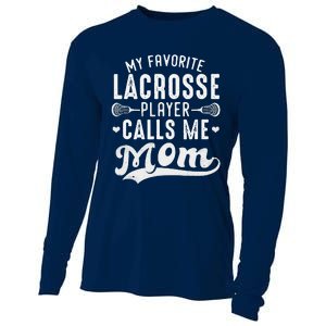 My Favorite Lacrosse Player Calls Me Mom MotherS Day Cooling Performance Long Sleeve Crew