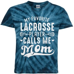 My Favorite Lacrosse Player Calls Me Mom MotherS Day Kids Tie-Dye T-Shirt