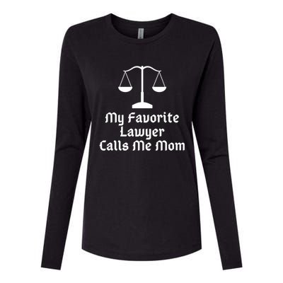 My Favorite Lawyer Calls Me Mom Womens Mother's Day Gift Womens Cotton Relaxed Long Sleeve T-Shirt