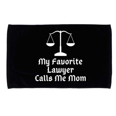 My Favorite Lawyer Calls Me Mom Womens Mother's Day Gift Microfiber Hand Towel