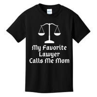 My Favorite Lawyer Calls Me Mom Womens Mother's Day Gift Kids T-Shirt