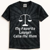 My Favorite Lawyer Calls Me Mom Womens Mother's Day Gift Kids Tie-Dye T-Shirt