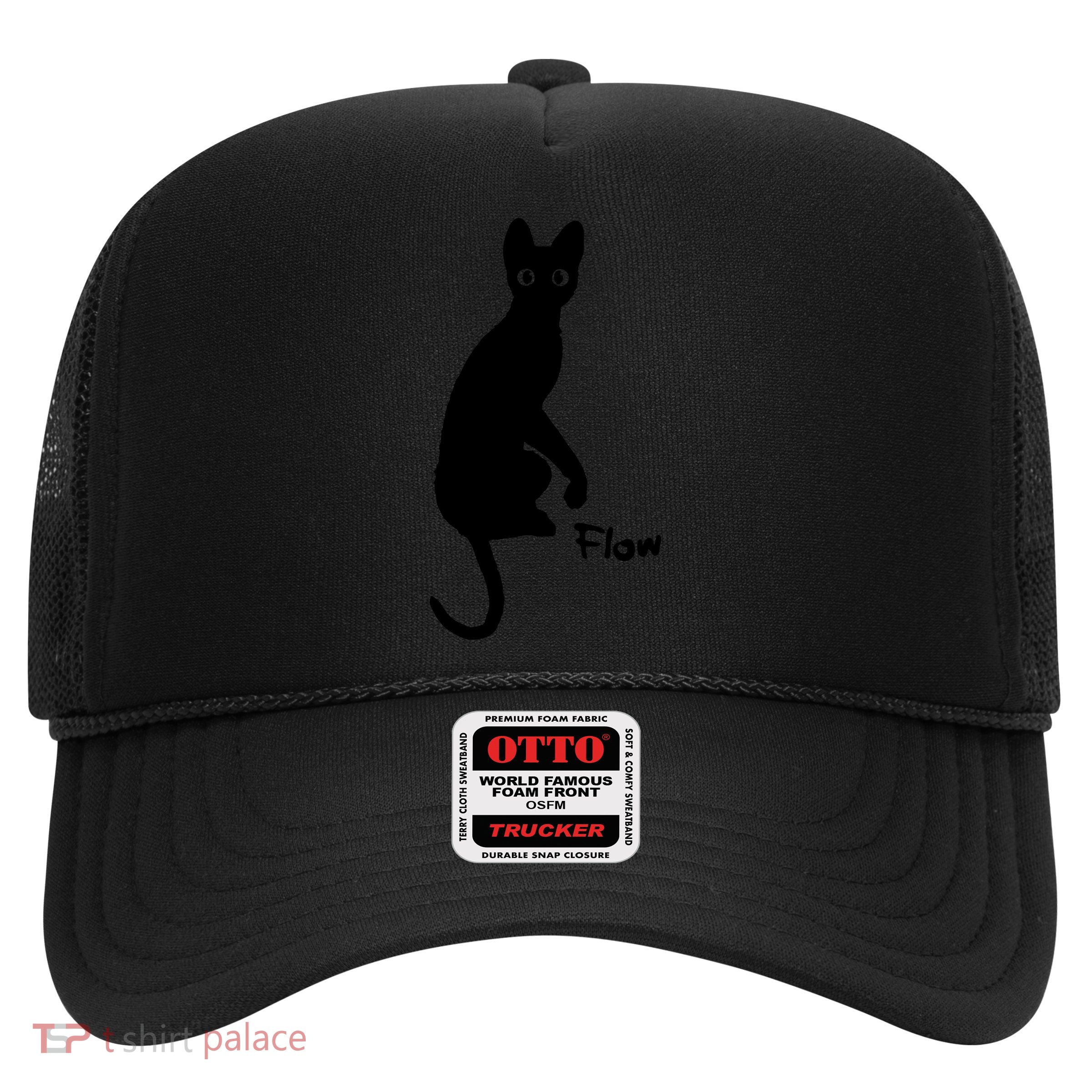 M50 Flow Movie India Ink Cat Trucker Hat