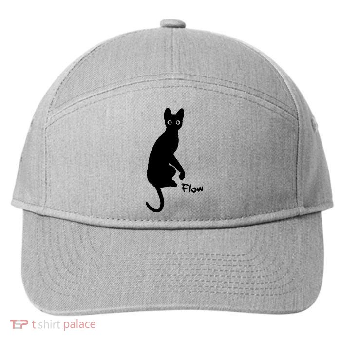 M50 Flow Movie India Ink Cat 7-Panel Snapback Hat