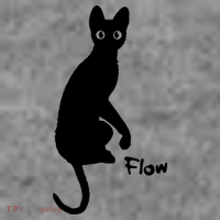 M50 Flow Movie India Ink Cat 7-Panel Snapback Hat