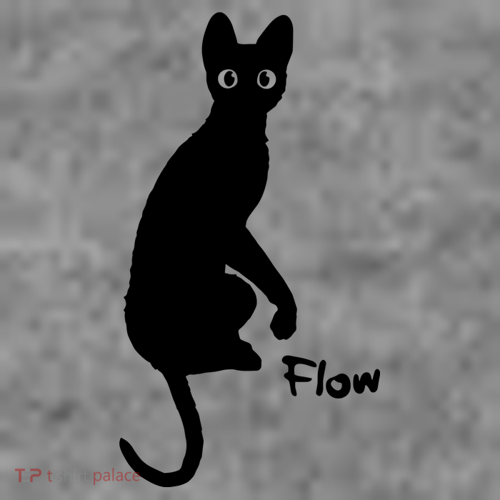 M50 Flow Movie India Ink Cat 7-Panel Snapback Hat
