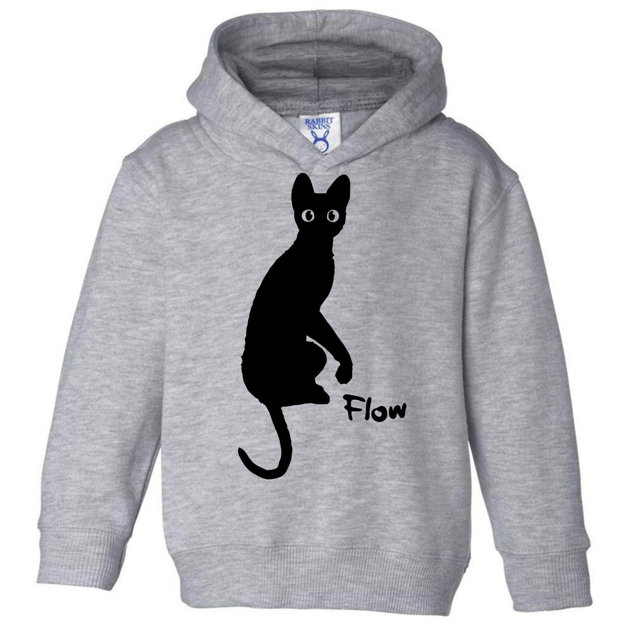 M50 Flow Movie India Ink Cat Toddler Hoodie