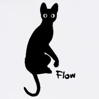 M50 Flow Movie India Ink Cat Garment-Dyed Heavyweight T-Shirt