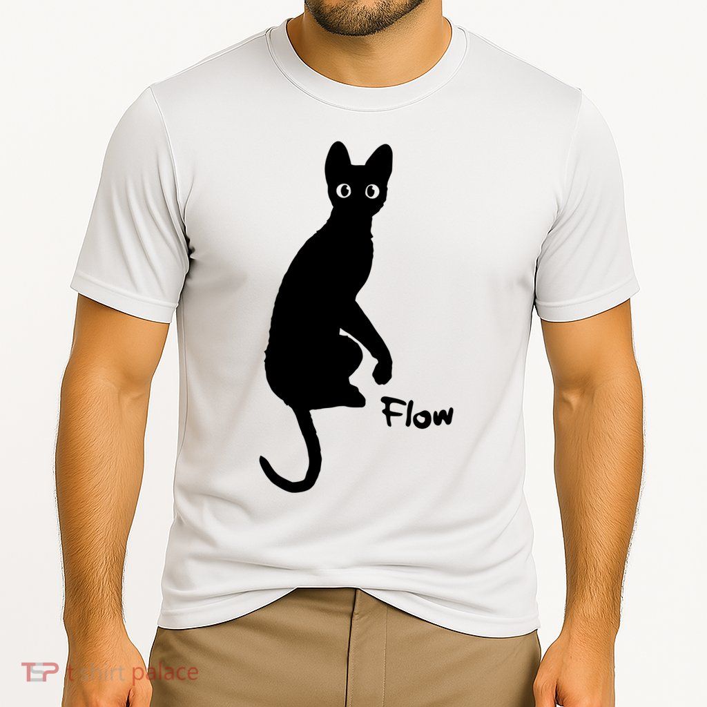 M50 Flow Movie India Ink Cat Cooling Performance Crew T-Shirt