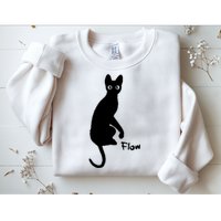 M50 Flow Movie India Ink Cat Sweatshirt