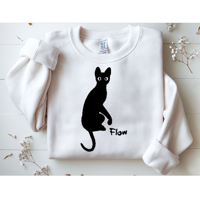 M50 Flow Movie India Ink Cat Sweatshirt