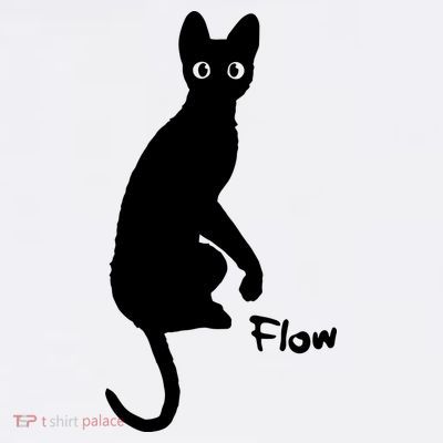 M50 Flow Movie India Ink Cat T-Shirt