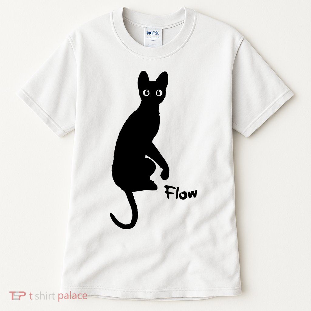 M50 Flow Movie India Ink Cat Tall T-Shirt
