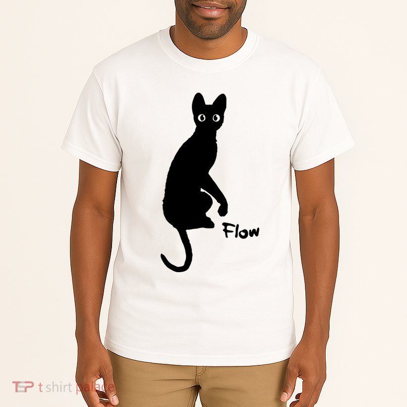 M50 Flow Movie India Ink Cat Tall T-Shirt