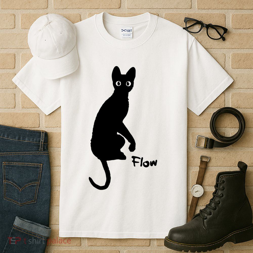 M50 Flow Movie India Ink Cat Tall T-Shirt