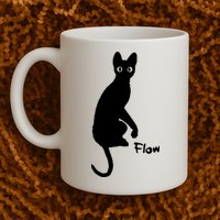 M50 Flow Movie India Ink Cat Mug