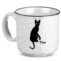 M50 Flow Movie India Ink Cat 15oz Campfire Ceramic Mug