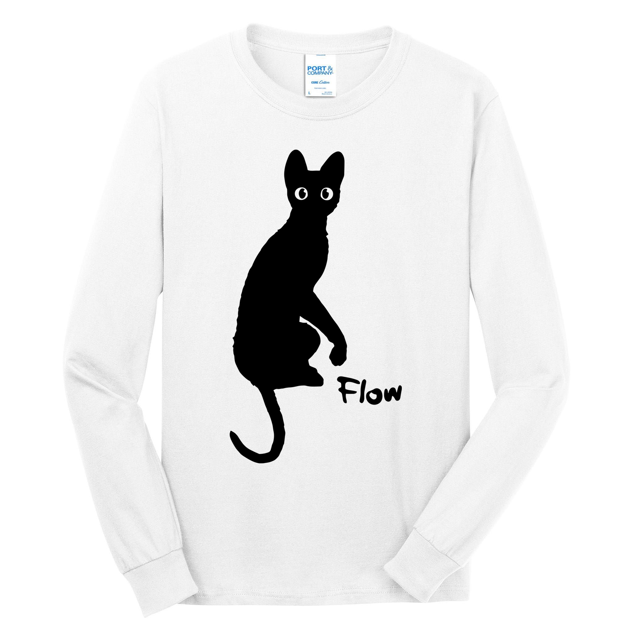 M50 Flow Movie India Ink Cat Tall Long Sleeve T-Shirt