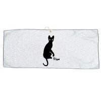 M50 Flow Movie India Ink Cat Large Microfiber Waffle Golf Towel