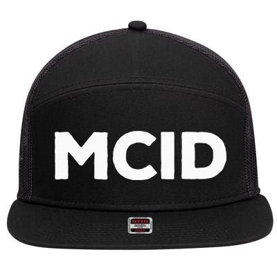 Music Fans Mcid My Crew Is 7 Panel Mesh Trucker Snapback Hat