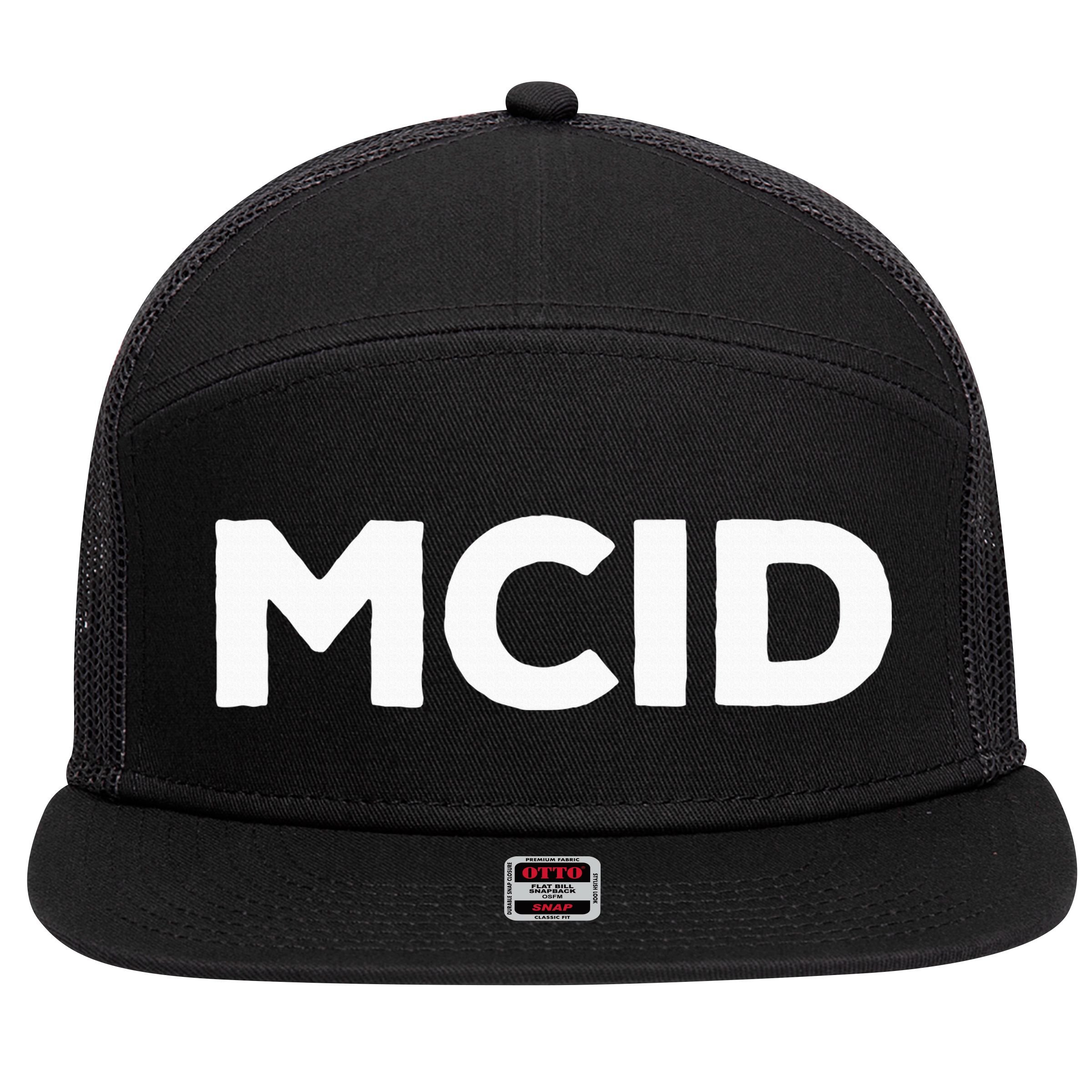 Music Fans Mcid My Crew Is 7 Panel Mesh Trucker Snapback Hat
