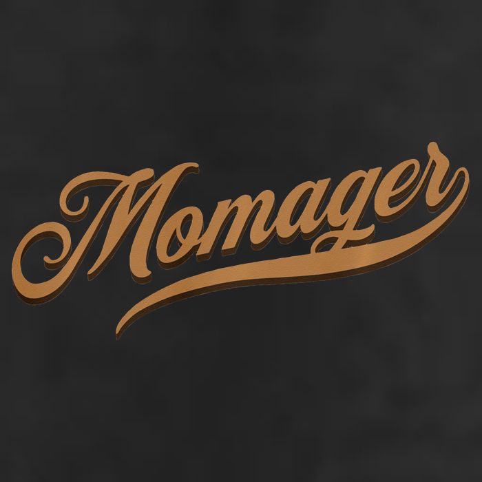 Momager Funny Mom Manager Mother's Day 7 Panel Mesh Trucker Snapback Hat