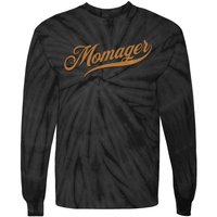 Momager Funny Mom Manager Mother's Day Tie-Dye Long Sleeve Shirt