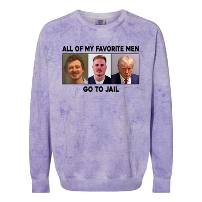 My Favorite Meen Go To Jail Colorblast Crewneck Sweatshirt