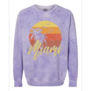 Miami Florida Colorblast Crewneck Sweatshirt