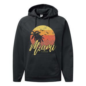 Miami Florida Performance Fleece Hoodie