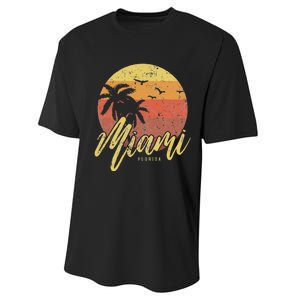 Miami Florida Performance Sprint T-Shirt