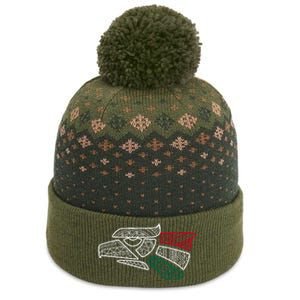 Mexico Flag Mexican Eagle Aztec Style Hecho En Mexico The Baniff Cuffed Pom Beanie