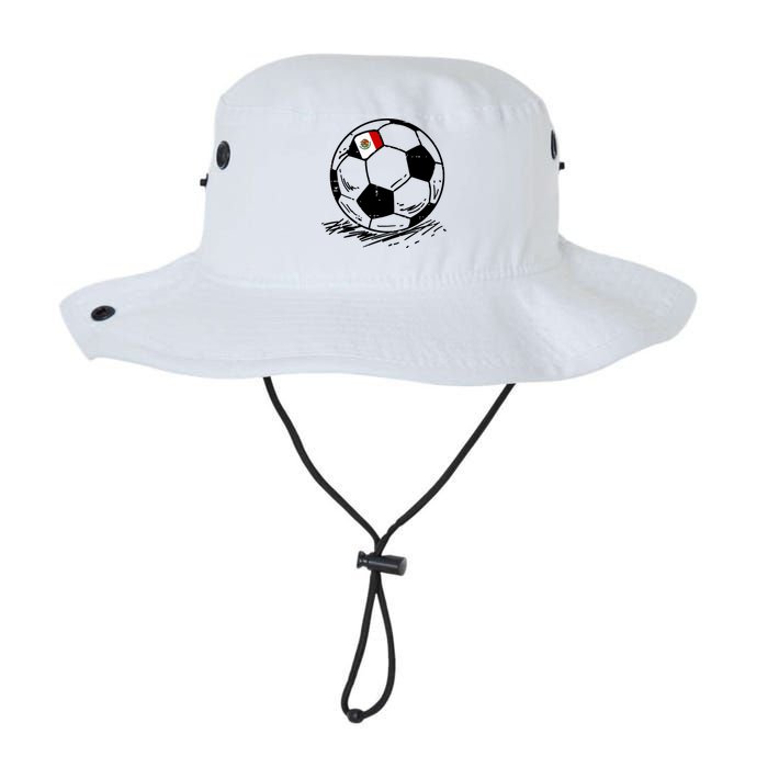 Mexico Flag Mexican Soccer Ball Football Fan Women Legacy Cool Fit Booney Bucket Hat