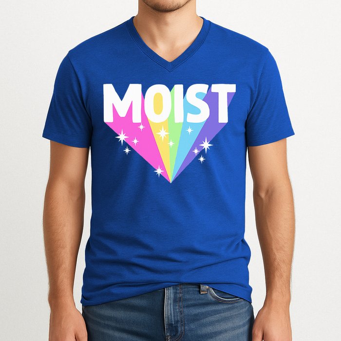 Moist Funny Meme Dank For Cool Hilarious Humorous  V-Neck T-Shirt