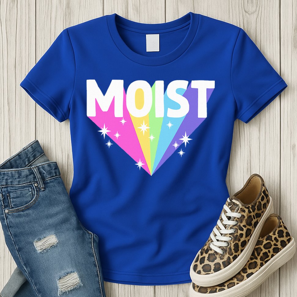 Moist Funny Meme Dank For Cool Hilarious Humorous  Womens T-Shirt