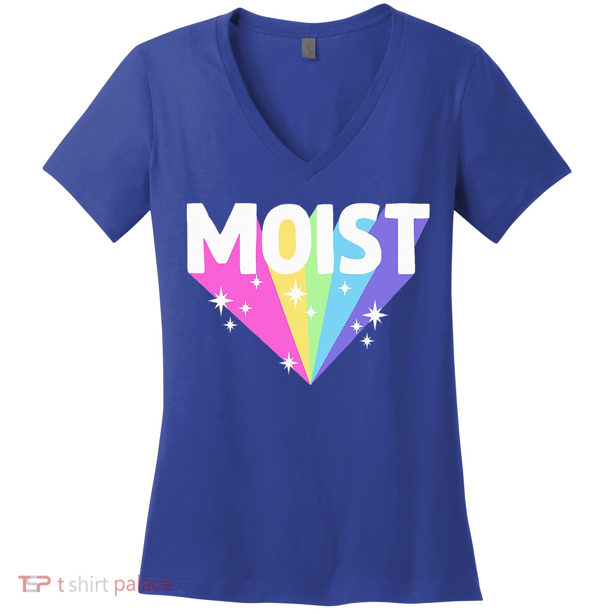Moist Funny Meme Dank For Cool Hilarious Humorous  Women's V-Neck T-Shirt