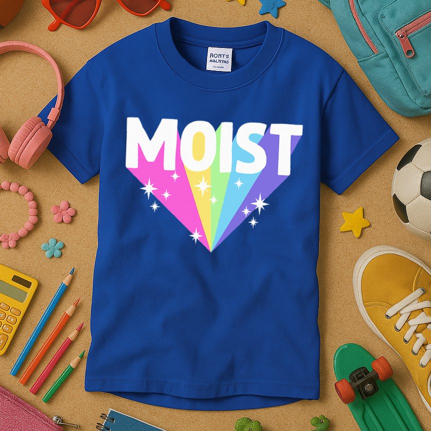 Moist Funny Meme Dank For Cool Hilarious Humorous  Kids T-Shirt