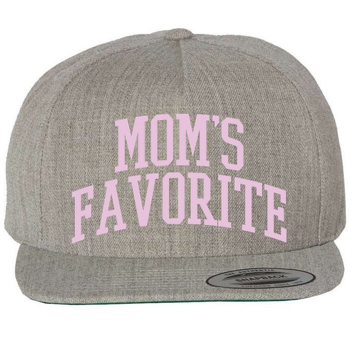 Moms Favorite Wool Snapback Cap