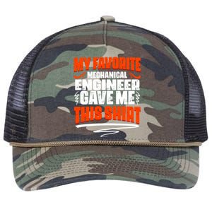 My Favorite Mechanical Engineer Gave Me This Gift Retro Rope Trucker Hat Cap