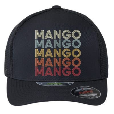 Mango Florida Mango FL Retro Vintage Text Flexfit Unipanel Trucker Cap