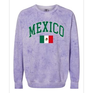 Mexico Flag Colorblast Crewneck Sweatshirt