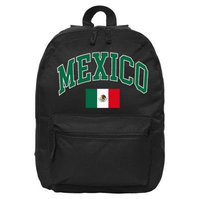 Mexico Flag 16 in Basic Backpack