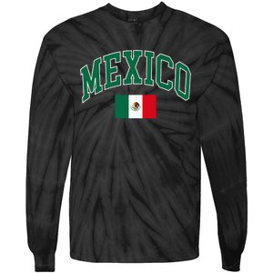 Mexico Flag Tie-Dye Long Sleeve Shirt