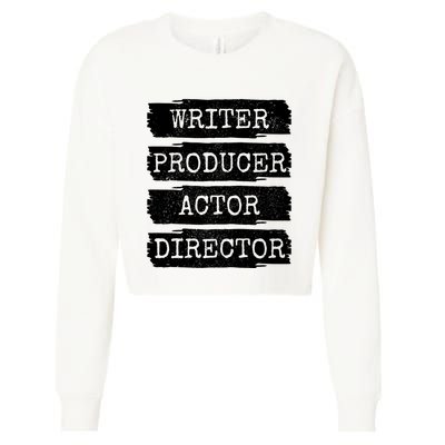 Movie Film Maker Vintage Writer Producer Actor Director Cropped Pullover Crew