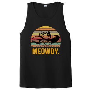 Meowdy Funny Mashup Between Meow And Howdy Love Cat Meme Meaningful Gift PosiCharge Competitor Tank