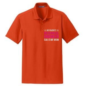 My Favorite Mechanical Engineer Calls Me Mom Dry Zone Grid Polo